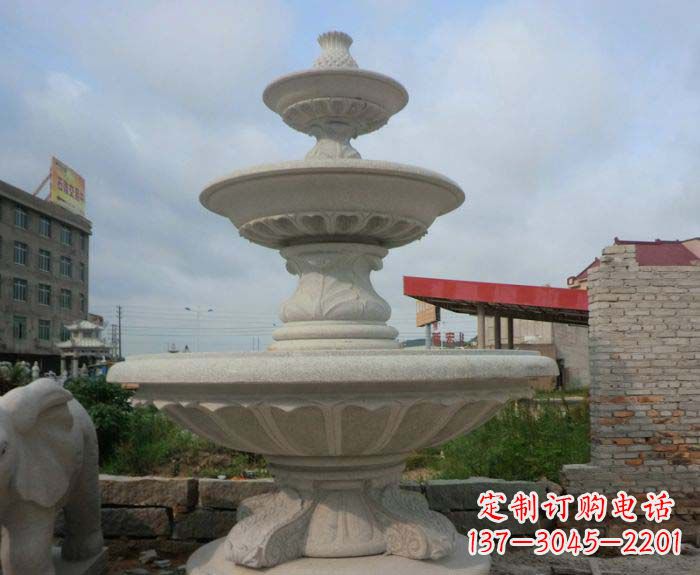 张家口喷泉雕塑灵动精致的大理石美