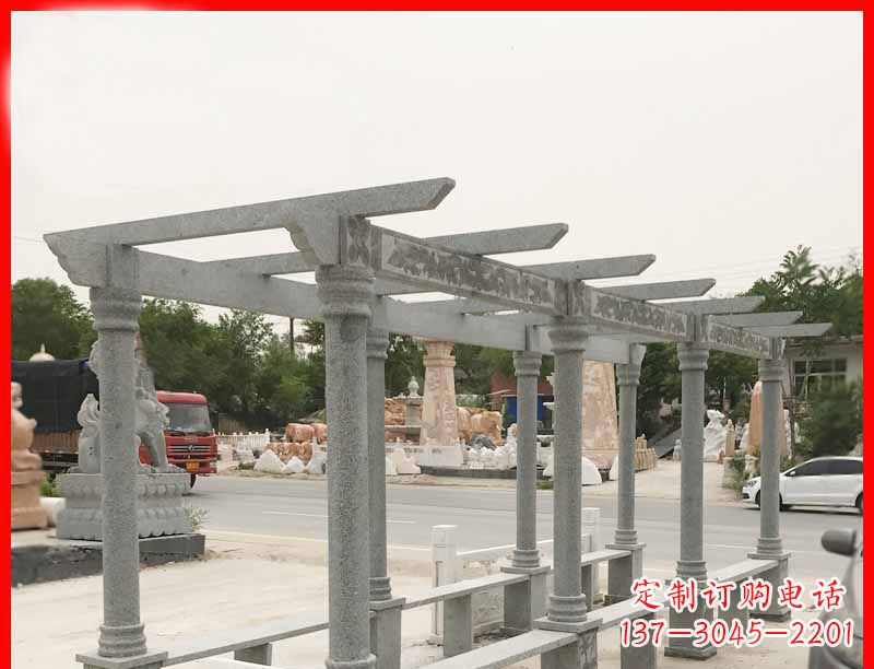 张家口大理石公园石雕长廊高端定制雕塑