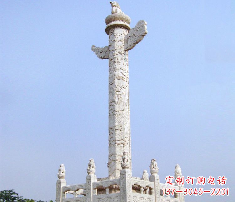 张家口大理石华表雕塑