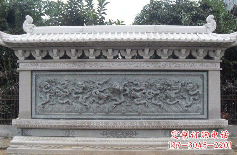 张家口大理石九龙壁雕塑