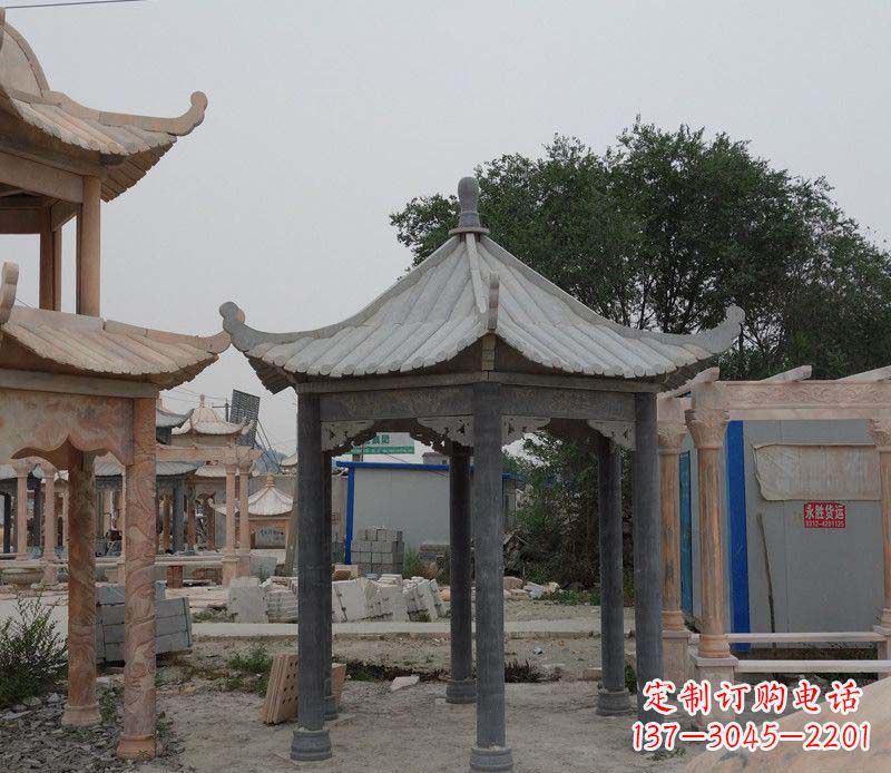 张家口大理石凉亭精美石雕