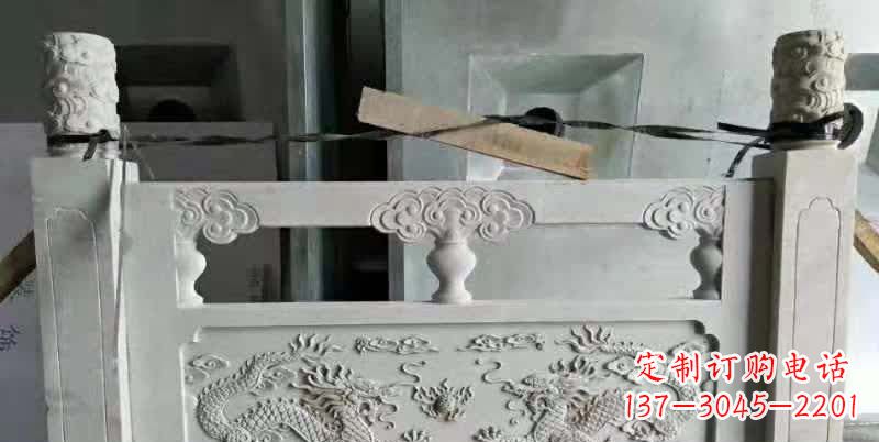张家口大理石龙浮雕栏板雕塑