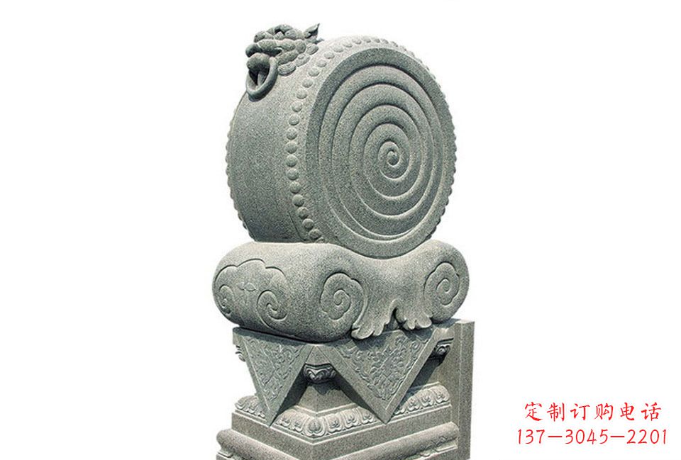 张家口门墩招财石雕