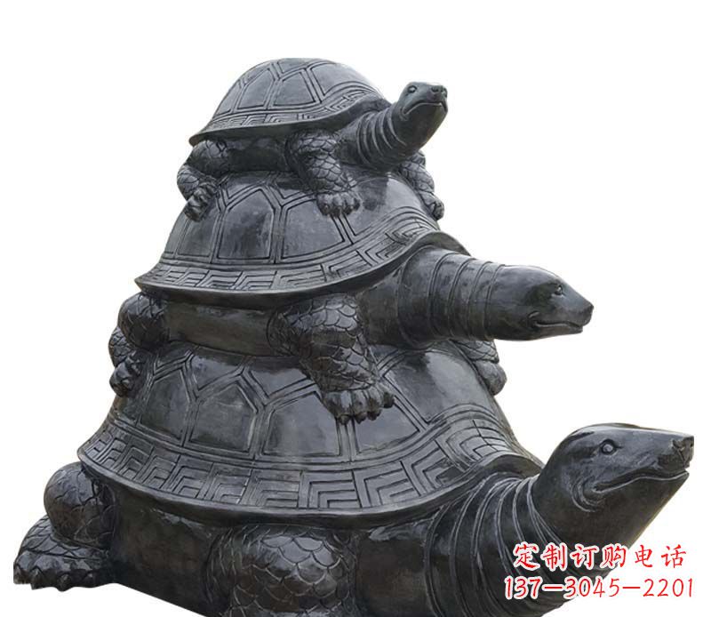 张家口高品质大理石乌龟母子石雕