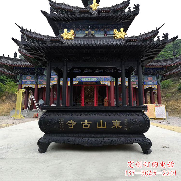 张家口大型寺庙香炉雕塑