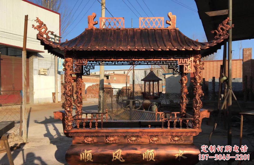 张家口大型铜雕香炉