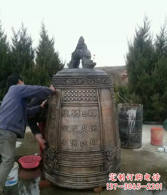 张家口大型铜钟寺庙铜雕