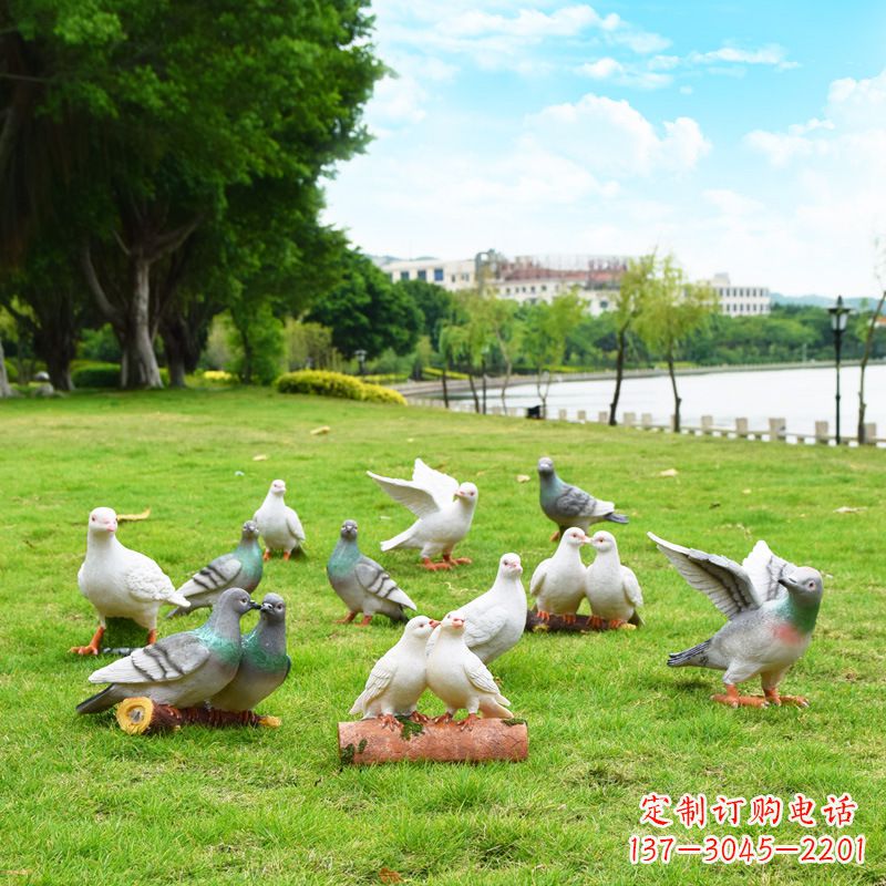 张家口大学和平鸽雕塑