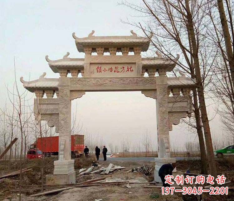 张家口大理石牌坊石雕