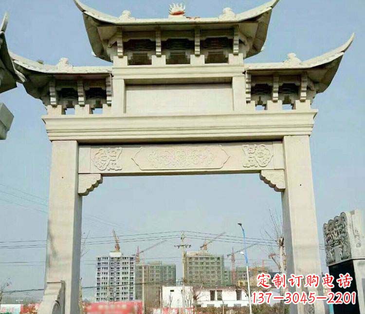 张家口精美牌坊石雕