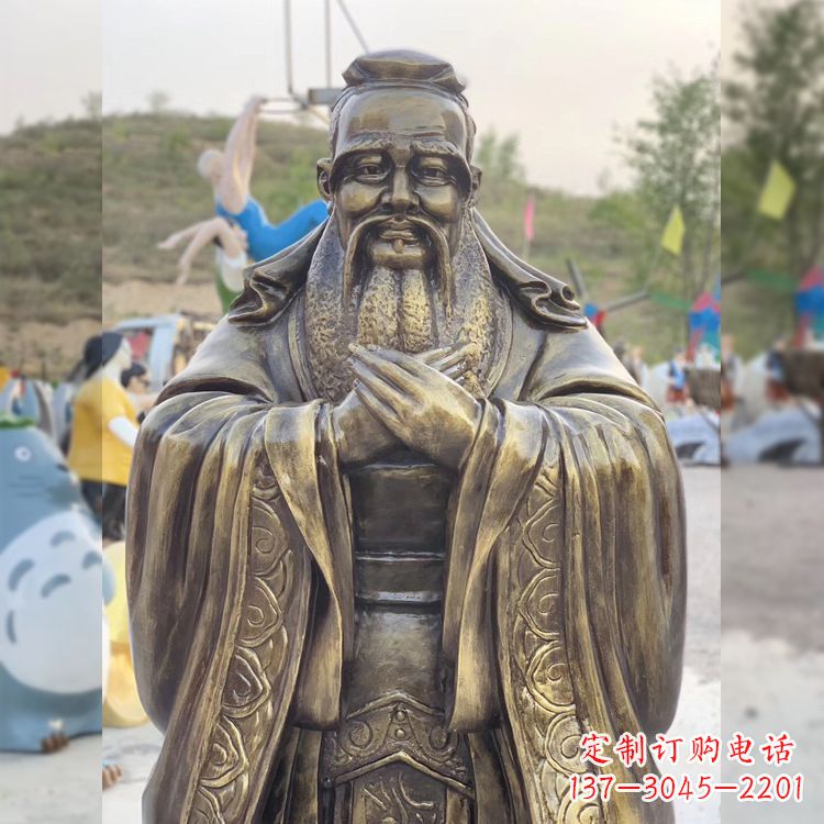 张家口中领雕塑贵族——伟大的孔子雕塑