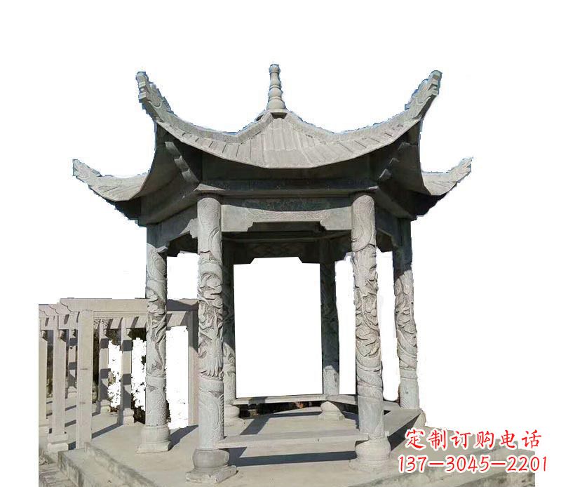 张家口传统风格凉亭石雕