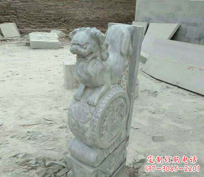 张家口精美石门墩雕塑,缔造绝色佳作
