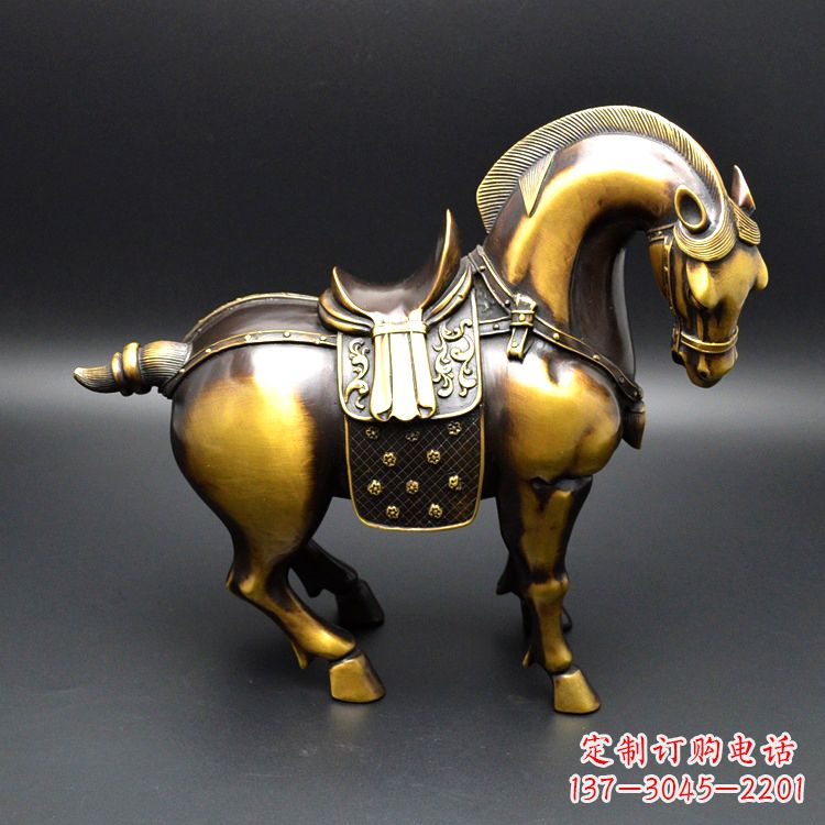 张家口精美仿古铜马雕塑