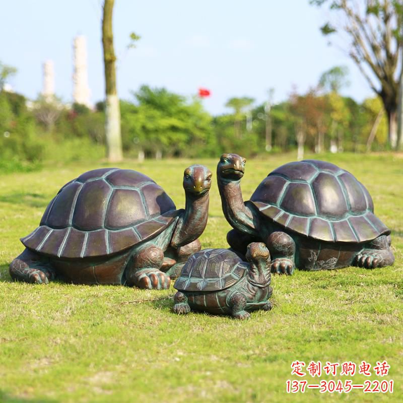 张家口仿铜做工精美的乌龟雕塑摆件