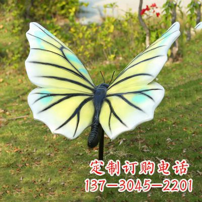张家口色彩丰富的仿真蝴蝶雕塑