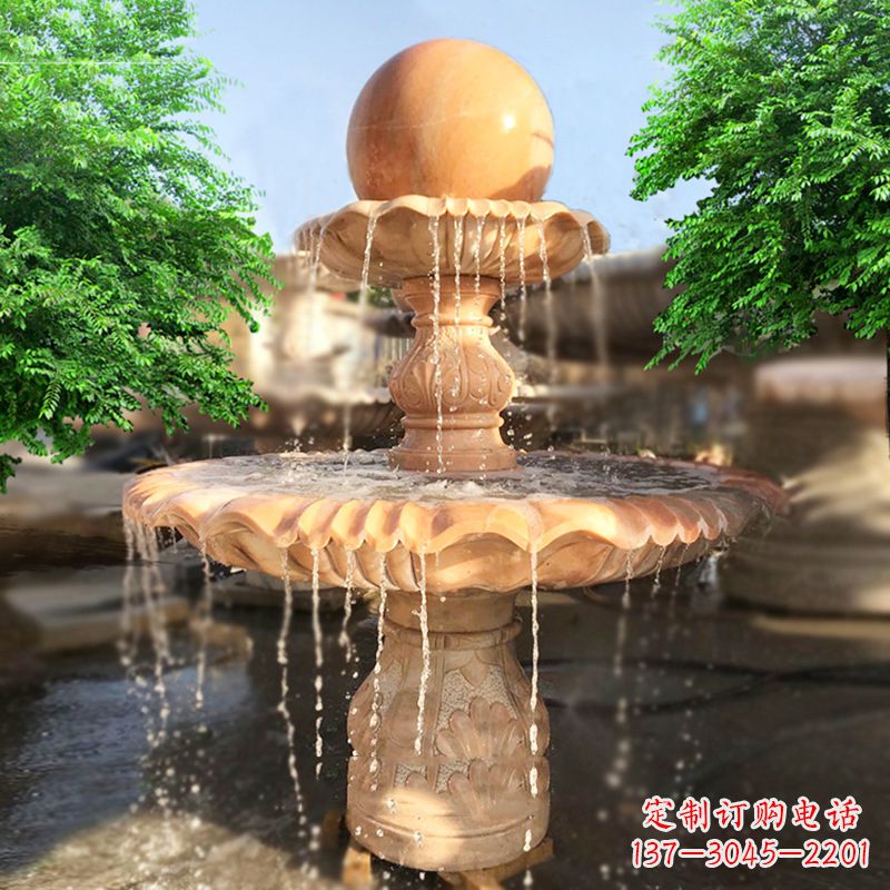 张家口精致别致的风水球雕塑