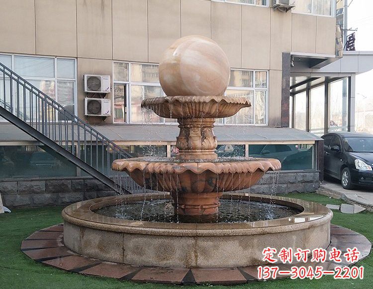 张家口独特的风水球石雕