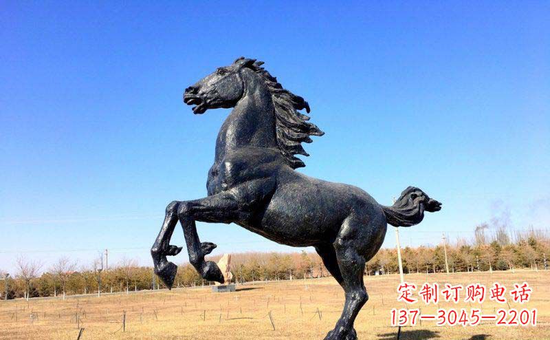 张家口精美铜雕奔马动物雕塑