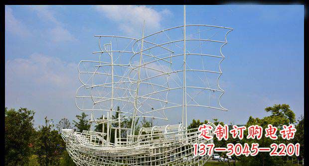 张家口唯美不锈钢帆船雕塑