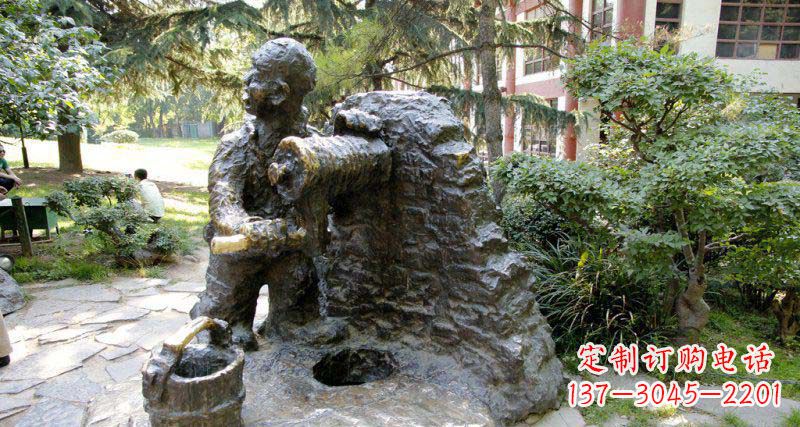 张家口春洋定制铜雕男孩雕塑