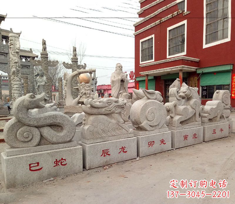 张家口产品名称公园动物大理石雕塑