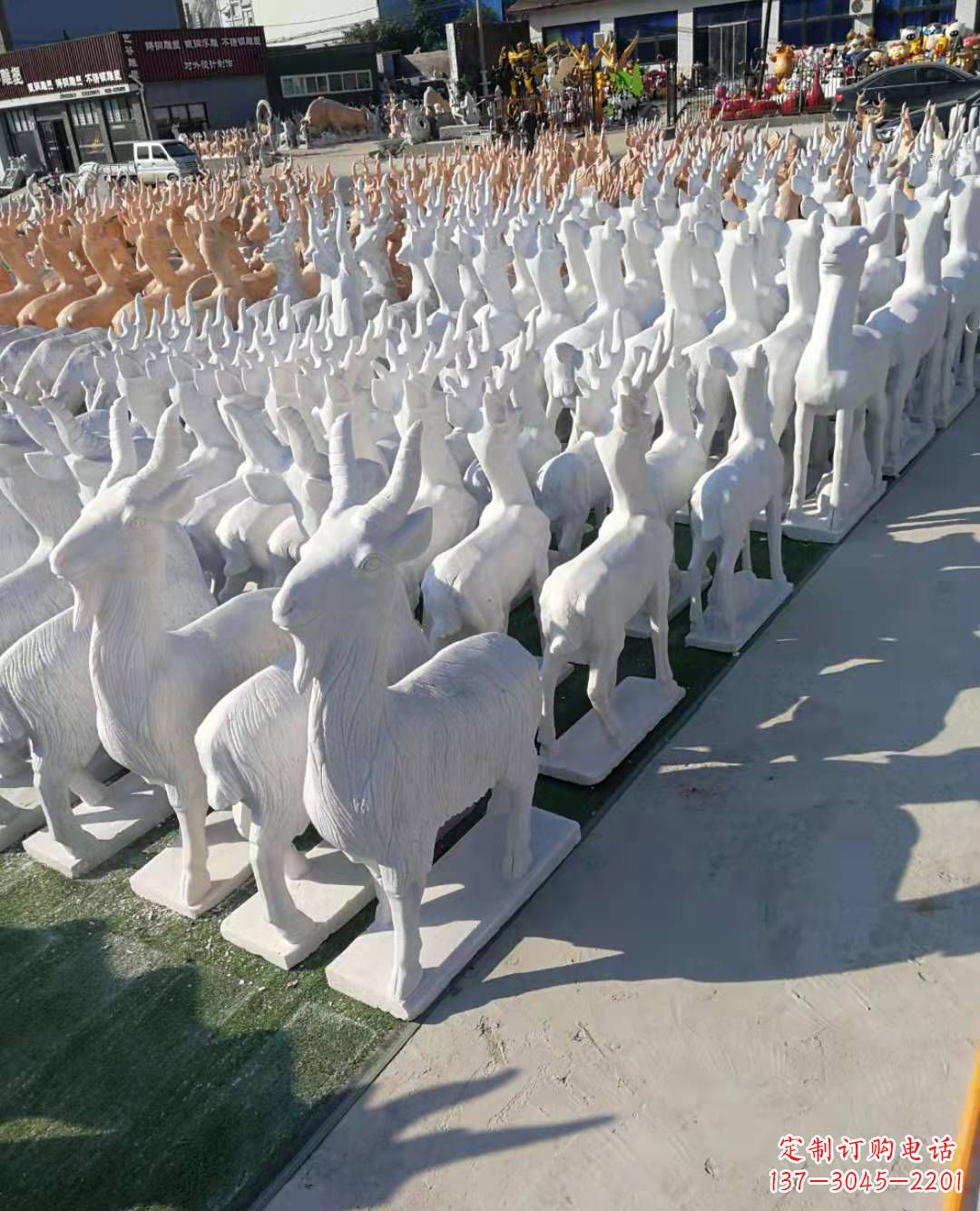 张家口大理石羊雕塑