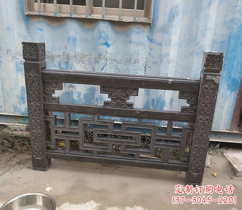 张家口集乐馆大理石栏板雕塑