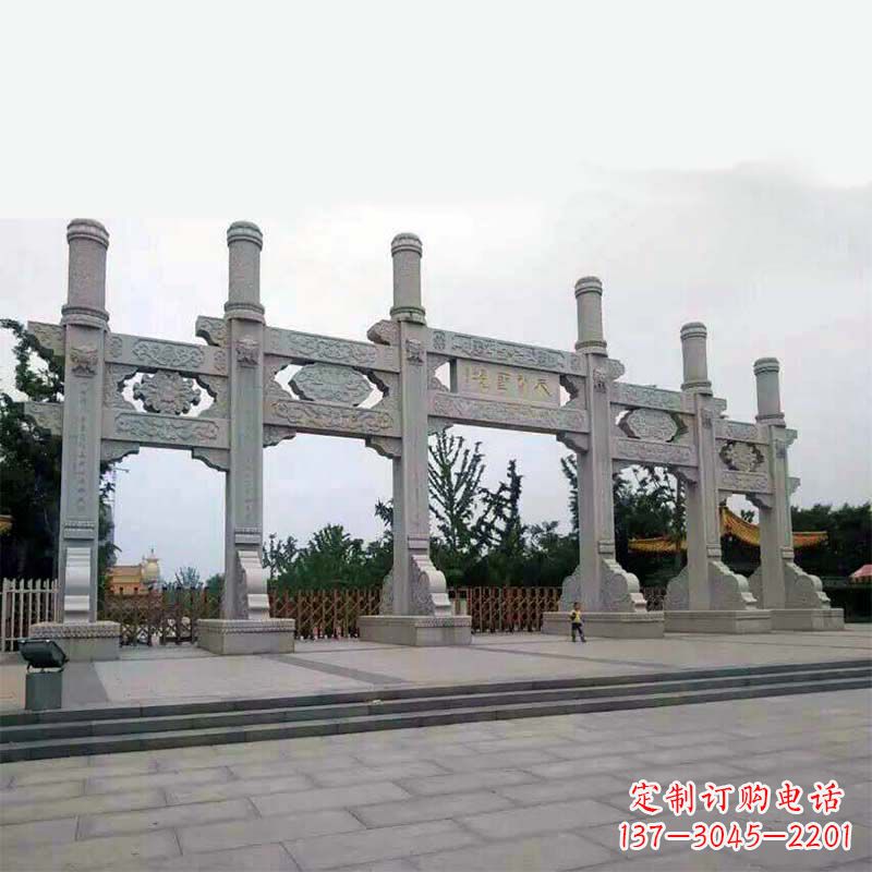张家口公园大门五门无楼牌坊