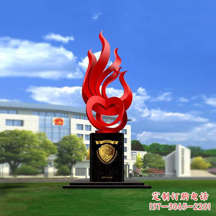 张家口公园凤凰雕塑不锈钢景观雕塑
