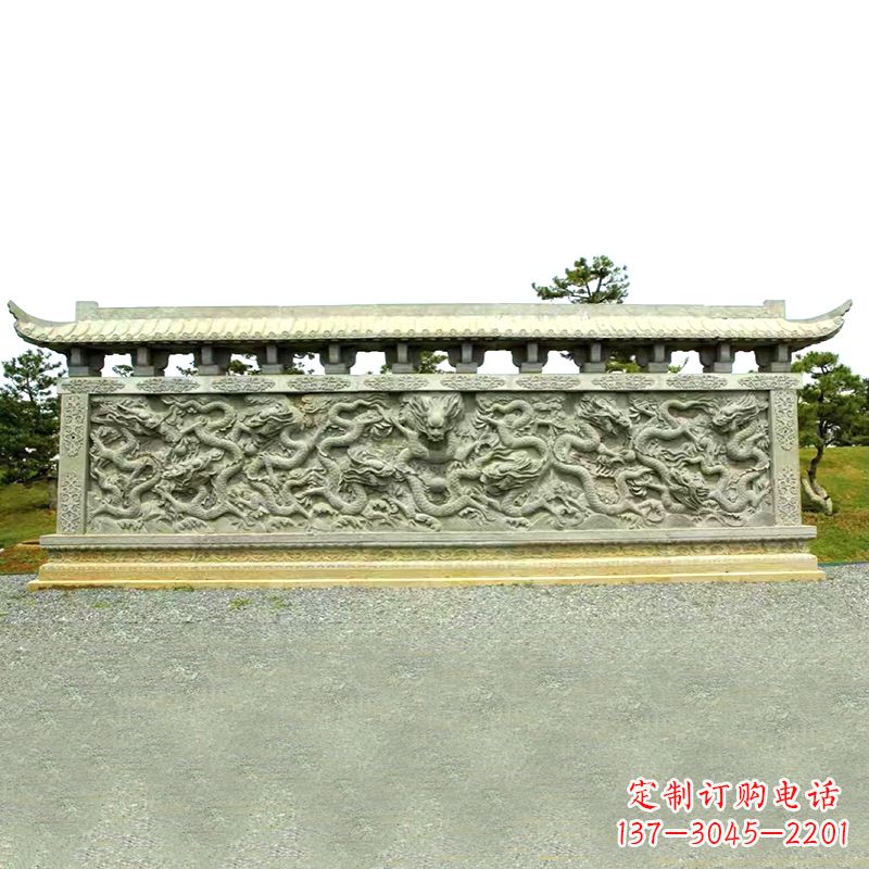 张家口山水玉龙壁雕艺术