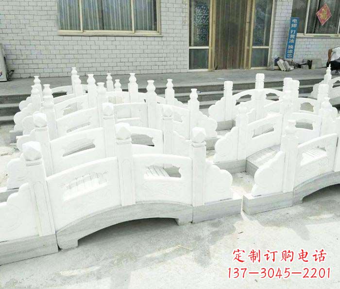 张家口公园景观大理石拱桥