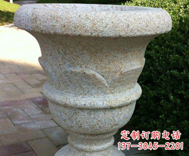 张家口大理石花盆石雕,为您的景观添色彩