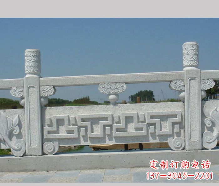 张家口公园景观大理石栏板雕塑