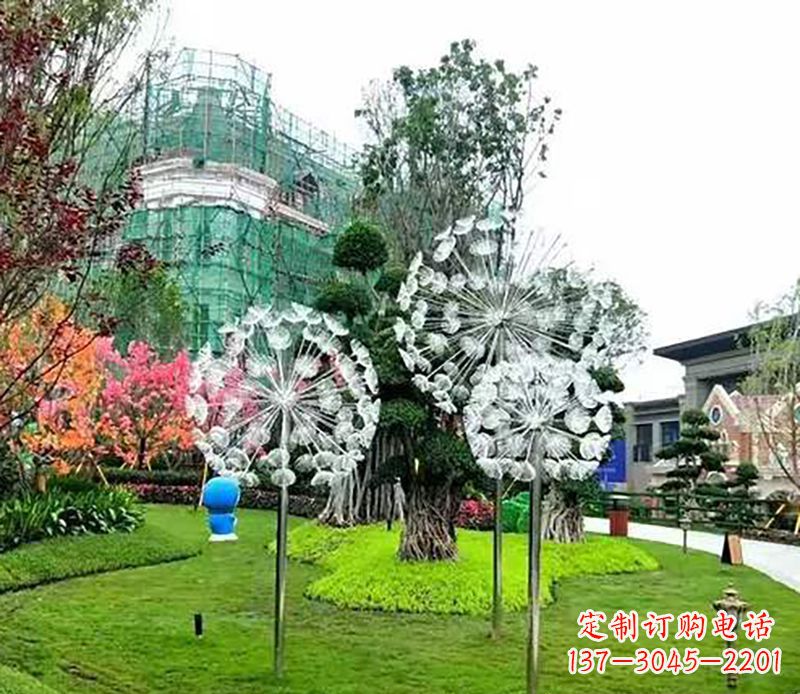 张家口公园蒲公英雕塑
