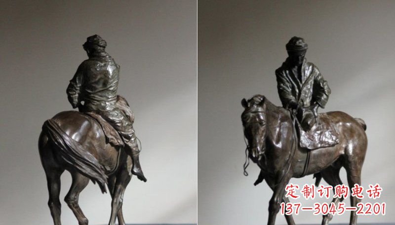 张家口产品名称骑马铜雕
