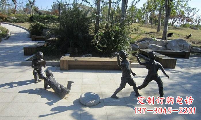 张家口精美铜制儿童雕塑
