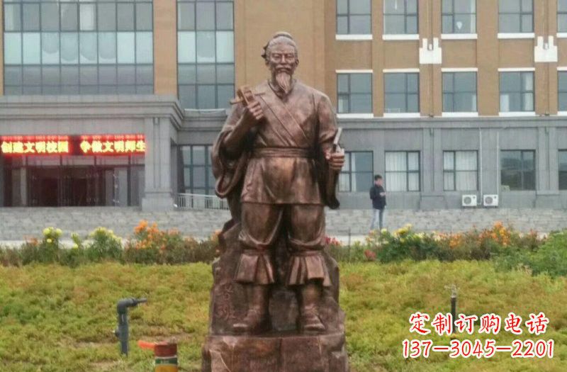 张家口古代名人铜雕鲁班