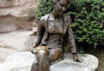 张家口中领雕塑精美 静谧 的女人铜雕