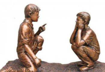 张家口专业定制小品铜雕-尊贵的雕塑男孩