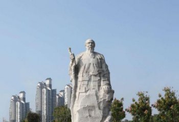 张家口具有历史意义的画家齐白石汉白玉雕像
