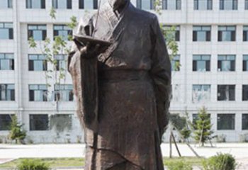 张家口传承古代珍贵文化—祖冲之铜雕塑