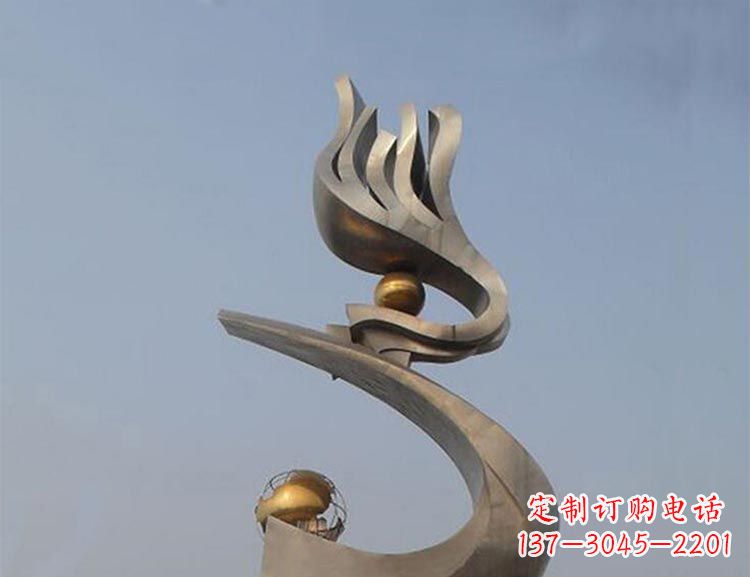 张家口雅致艺术:不锈钢凤凰雕塑