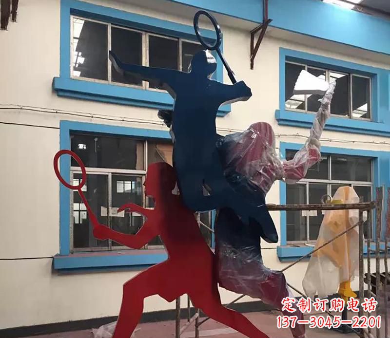 张家口2英寸不锈钢羽毛球雕塑