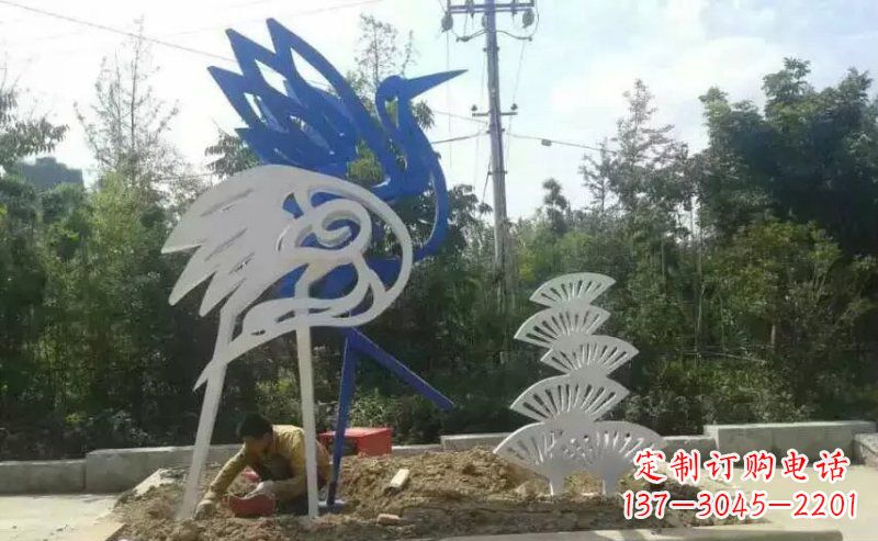 张家口精美天鹅不锈钢雕塑