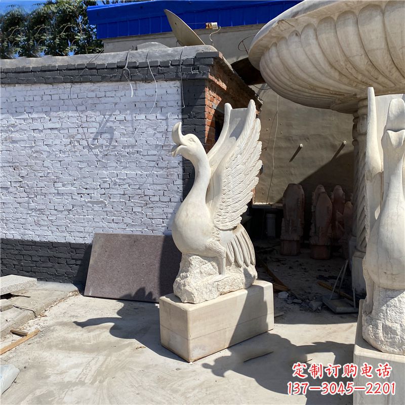 张家口中领雕塑艺术精致天鹅雕塑