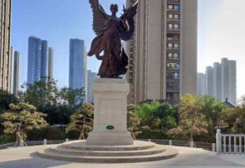 张家口中领雕塑：精致的女神铜雕