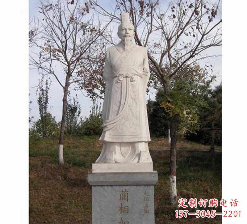 张家口领雕塑：精致古代名人石雕