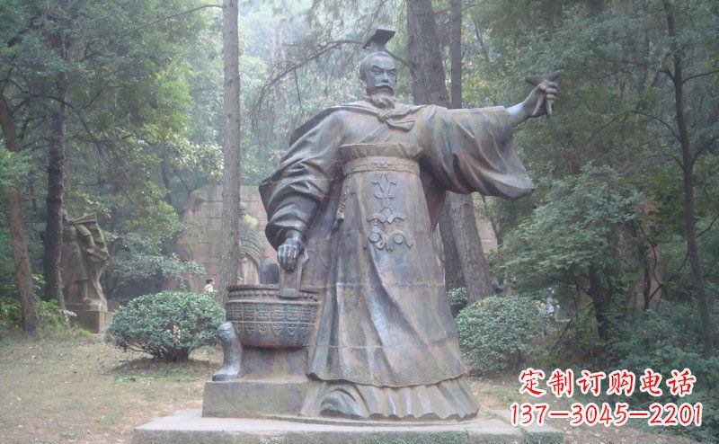 张家口汉武帝古代名人铜雕