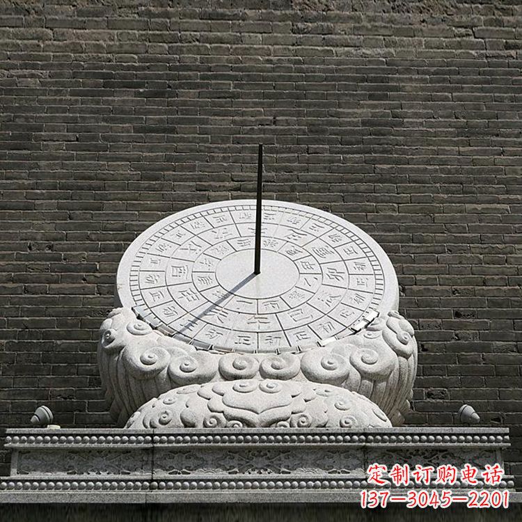 张家口花岗岩古代计时器日晷雕塑